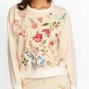 JOHNNY WAS Catalina Contrast French Terry Sweatshirt